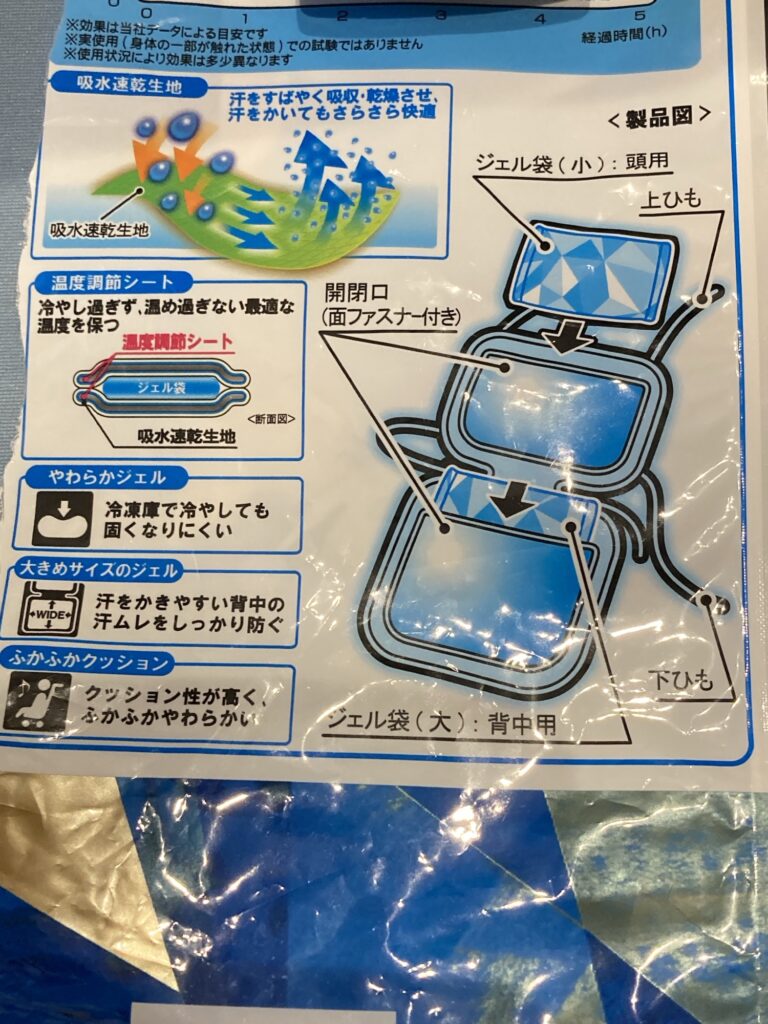 ベビーカー冷却シート説明
